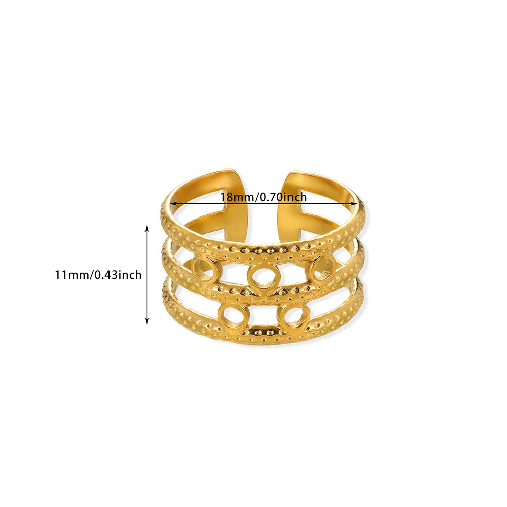 Gold & Silver Spike Stack Rings
