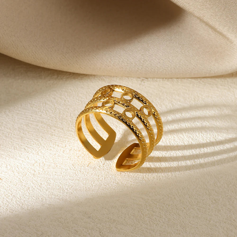 Gold & Silver Spike Stack Rings